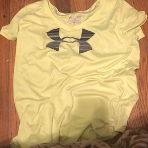 Under army yellow shirt